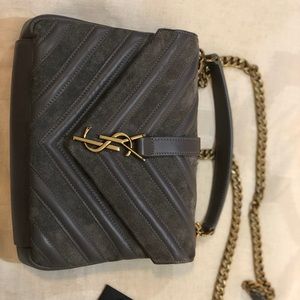 COPY - YSL side bag in grey color